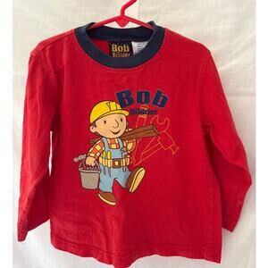 Bob The Builder Vintage 2005 Y2K Long Sleeve T-Shirt Size 4T Tee Shirt